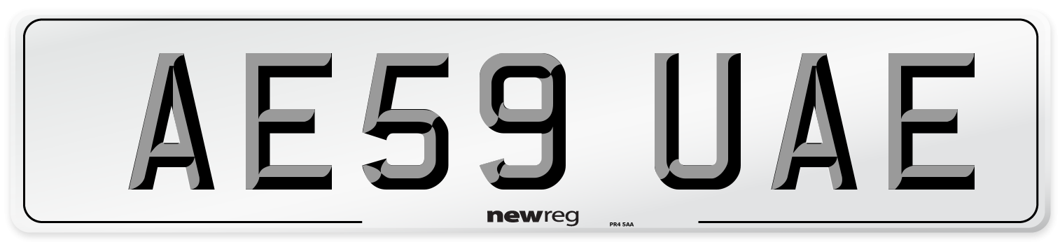 AE59 UAE Number Plate from New Reg